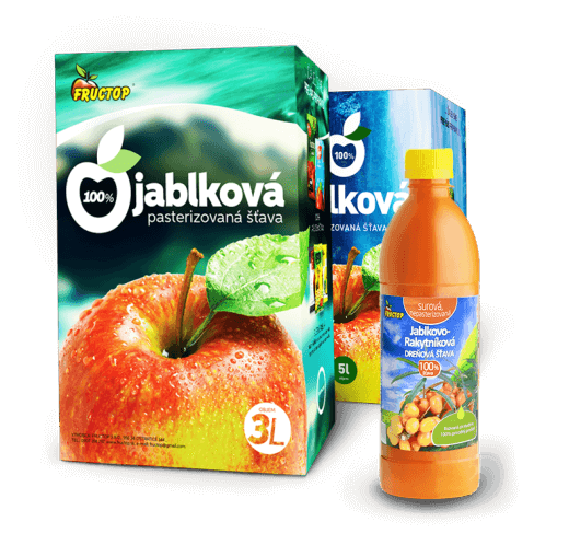 Pasterizované jablkové šťavy